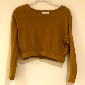 Oak and fort long sleeve crop Tee shirt